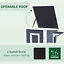 Outdoor Solid Wood 2-Floor Cat Condo Pet House Kitten Shelter with Window - Gray 842525142892