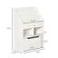 Kids Storage Bookcase Stand w/ Display Shelves &amp; Drawer for Toys &amp; Books, White