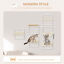 6PCs Modern Steel Cat Wall Shelves with Jumping Platform and Hammock, Cream