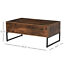 HOMCOM Foldable  Lift Top Coffee Table Convertible Furniture with 2 Storage