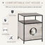 Wooden Cat House Kitty Shelter Bed with Washable Cushion and Shelf, Grey