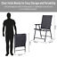 2-PCS Foldable Steel Garden Chairs Outdoor Patio Yard Park Furniture