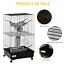 Small Animal Habitat Pet Play House for Ferret w/ Wheels Hammocks Tunnels