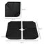 4 Piece Cantilever Offset Umbrella Base Stand Parasol Weights Water, Sand Black