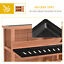 Outdoor Rabbit Hutch with Wheels, Quick on-the-Go Feeding, Wooden Rabbit Cage 196393256855