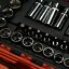 121PCS 1/4” &amp; 3/8” &amp; 1/2”  Socket Ratchet Spanner Wrench Set Repair Tool Kit