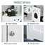 Cat Washroom Pet Litter Box Enclosure Kitten House End Table Hideaway Cabinet