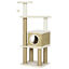 Cat Tree Activity Center w/ Jute Scratching Post, Condo, Hanging Ball Toy