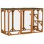 Cat Cage Wooden Pet Enclosure with Waterproof Roof, Platforms, Lock, Orange 196393161371