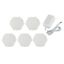 5PCS LED Night Lights Creative Art Honeycomb Modular Assembly Touch Night Light