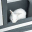 57&quot; Large Rabbit Hutch with Triple Stories, Decorative Big Rabbit Cage