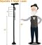 LED Walking Stick Cane Safety All Terrain Pivoting Base Folding For Camping CA