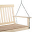 2-Person Heavy Duty Hanging Swinging Outside Front Bench w/ Fir Wood, Natural