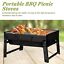 Portable Outdoor Barbeque Charcoal BBQ Grill Set Oven Foldable Carbon Grill CA