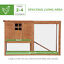 PawHut Deluxe Wood Poultry Chicken Coop Run Backyard Nesting Box Hen House Hutch