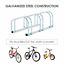 Bike Parking Stand Floor Wall Mount  Storage Locking Rack Holder Outdoor Steel