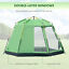 6 Person Camping Tent Pop-up Design with 4 Windows 2 Doors Portable Carry Bag