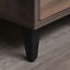 4-Drawer Dresser Storage Cabinet with 4-Tier Shelves for Living Room &amp; Bedroom