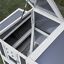 64&quot; Wooden Chicken Coop Hen House with Openable Hollow Sheet Roof Tray