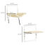 6PCs Modern Steel Cat Wall Shelves with Jumping Platform and Hammock, Cream