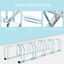 Bike Parking Stand Floor Wall Mount  Storage Locking Rack Holder Outdoor Steel
