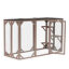 Cat Cage Wooden Pet Enclosure with Waterproof Roof, Platforms, Lock, Brown