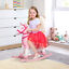 Kid Plush Rocking Horse Ride-on Baby Girl Toy Pony w/ Realistic Sound Pink