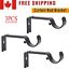 3PCS Bracket Hang Curtain Rod Holders Single Hook Tap Right Window Frame Rod CA